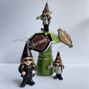 HARLEY DAVIDSON Gnome Ornaments